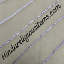 Doriya Leheriya with Golden Silver Lace (Ganga Jamuna) Fabric/ Kapad(DLGJ)