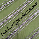 Doriya Leheriya With Silver Lace Fabric/ Kapad  [DLS]