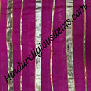 Cotton With Lace Stripes (Chadi / Dhora ke Vastra) Fabric/ Kapad(CLS)