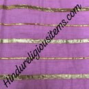 Cotton With Lace Stripes (Chadi / Dhora ke Vastra) Fabric/ Kapad(CLS)
