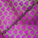 3 Patti With Golden And Silver Jhari Fabric/ Kapad(JPGS)