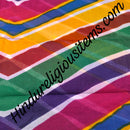 Cotton Multi-Colour Leheriya Fabric / Kapad [CMCL)