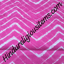 Cotton Malmal W Shape Leheriya Fabric / Kapad [CMWSL)