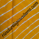 Cotton Malmal Leheriya Print Fabric/ Kapad (CML)