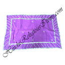 Cotton Coloured Pichwai With Moti And Abhla Decoration With Silver Lace