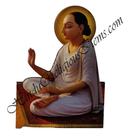 High Quality MDF Wooden Mahaprabhuji Swarup Side Look Cut Out (White)