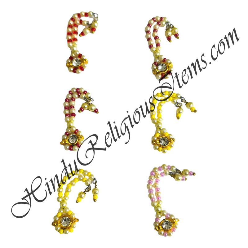 Premium Quality White Moti And Coloured Moti Sheeshful With Nang(Diamond)