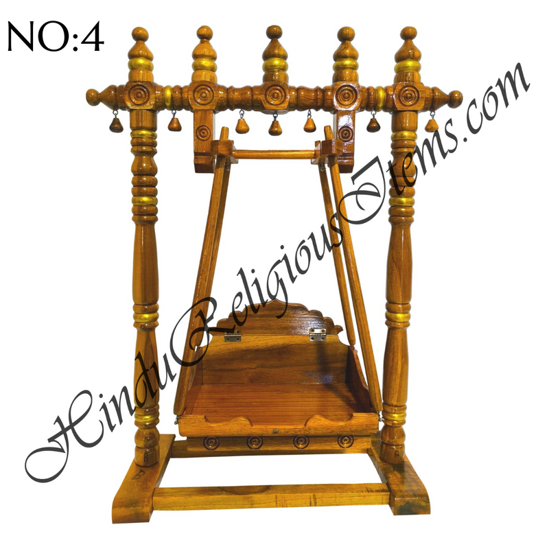 Premium Quality Sagwan Round Carved Hindola (Swing)