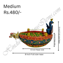 Wooden Painted Naav (Boat)