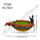Wooden Painted Naav (Boat)