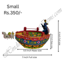 Wooden Painted Naav (Boat)