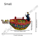 Wooden Painted Naav (Boat)