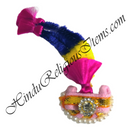 Premium Quality Duhera Resham Katra With Cotton Coloured Paag With Moti & Diamond Decoration