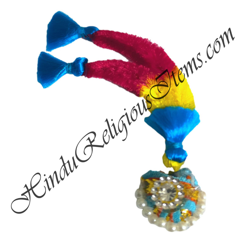 Premium Quality Duhera Resham Katra With Cotton Coloured Paag With Moti & Diamond Decoration