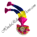 Premium Quality Duhera Resham Katra With Cotton Coloured Paag With Moti & Diamond Decoration