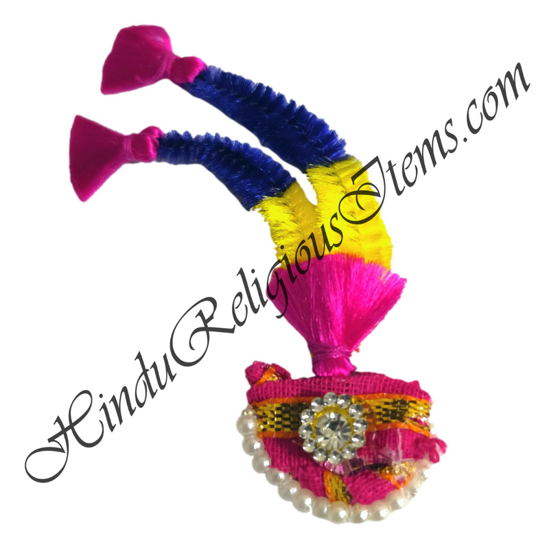 Premium Quality Duhera Resham Katra With Cotton Coloured Paag With Moti & Diamond Decoration