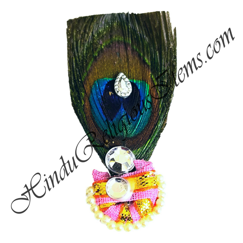 Cotton Sadi Paag With Golden Lace With Mor-Chandrika
