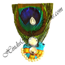 Cotton Sadi Paag With Golden Lace With Mor-Chandrika