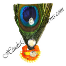 Cotton Sadi Paag With Golden Lace With Mor-Chandrika