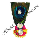 Cotton Sadi Paag With Golden Lace With Mor-Chandrika