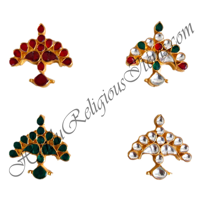 Premium Quality Kundan Mukut With Keri Shape