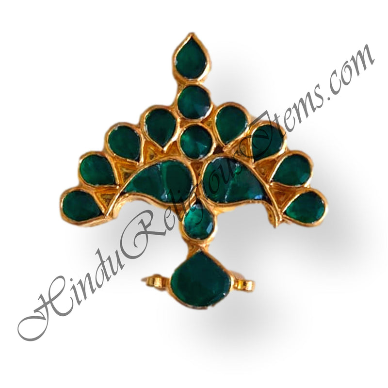 Premium Quality Kundan Mukut With Keri Shape