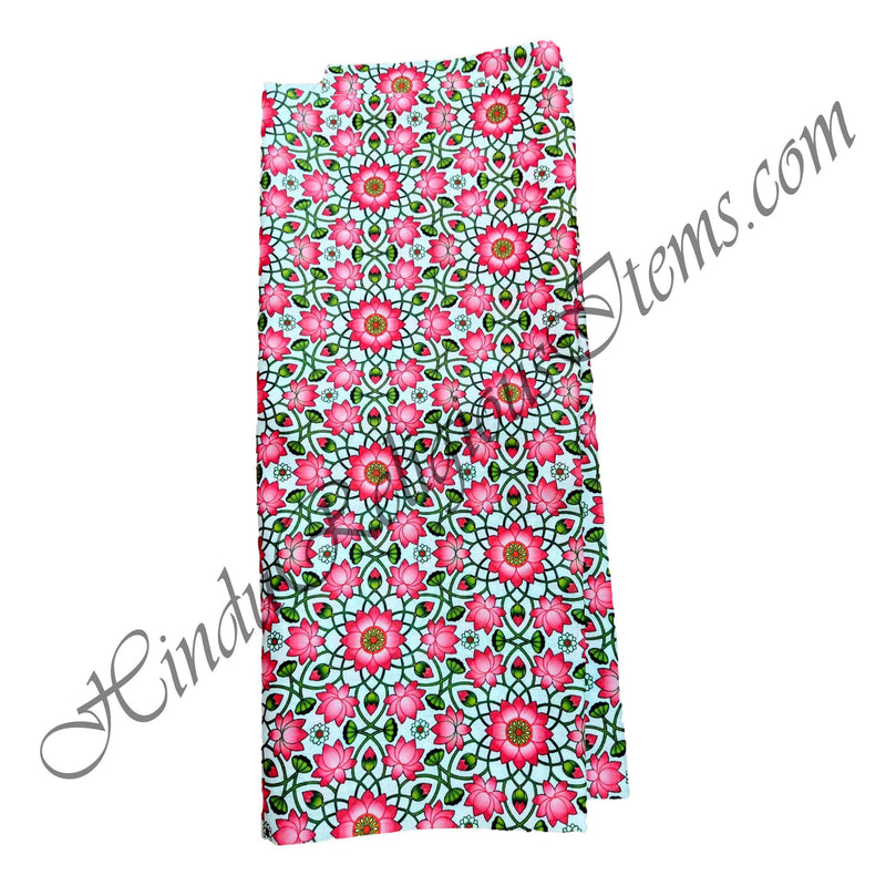 Slub Cotton Kamal Talai (medium print) Print Fabric/kapad(SCKTMP)