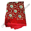 Makhmal(Velvet) With Peacock Gota Patti Work Fabric/kapad [MPGP]