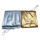 Satin Golden & Silver Jhari Print Fabric/Kapad [SGSJ]