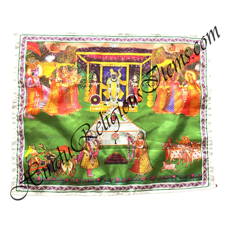 Standard Satin Printed Pichwai (Backdrop) - Vivah Khel