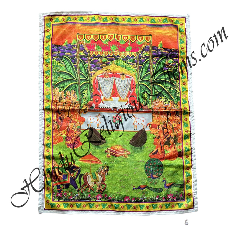 Standard Satin Printed Pichwai (Backdrop) - Vivah Khel