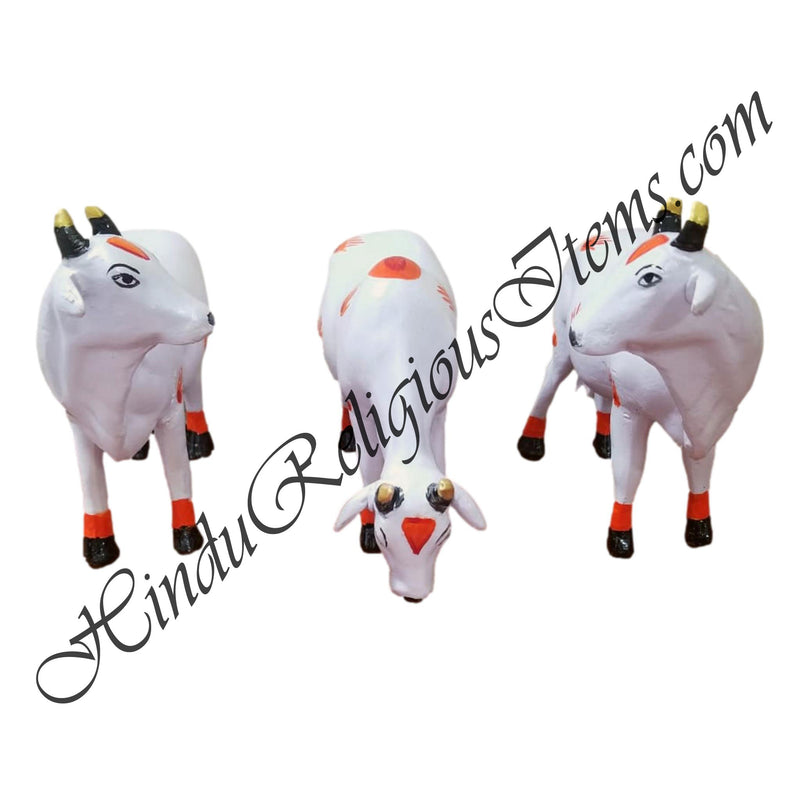Gaay (Cow) Animal Fiber Swarup / Khilona ( 6 Inch)