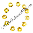 Golden Metal Round Choki With Diamond