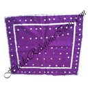 Cotton Coloured Pichwai With Moti And Abhla Decoration With Silver Lace