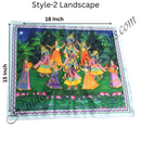 High Quality Satin Printed Pichwai (Backdrop)-Maharaas