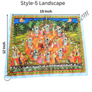 High Quality Satin Printed Pichwai (Backdrop)-Maharaas