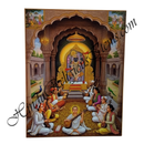 High Quality MDF Wooden Shrinathji With Ashtsakha Swarup Cut Out