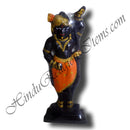 Yamunaji, Govardhan Nathji And Mahaprabhuji Stone Powder Swarups Painted