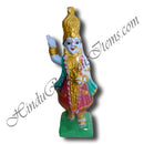 Yamunaji, Govardhan Nathji And Mahaprabhuji Stone Powder Swarups Painted