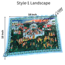 High Quality Satin Printed Pichwai (Backdrop) - Saanji