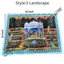 High Quality Satin Printed Pichwai (Backdrop) - Saanji