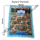 High Quality Satin Printed Pichwai (Backdrop) - Saanji