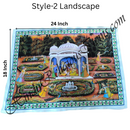 High Quality Satin Printed Pichwai (Backdrop) - Saanji