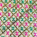 Saga Silk With Tikki+Thred Work Fabric/ Kapad [SSTTW]