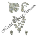 Premium Quality Silver Metal With Silver Nang(Diamond) Chitraji Mala Set