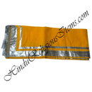 Double Border Cotton Uparna / Eklai With Silver Lace