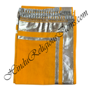 Double Border Cotton Uparna / Eklai With Silver Lace