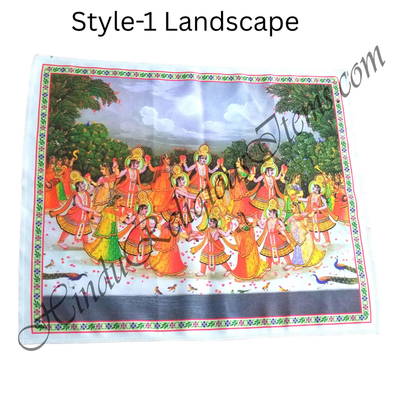 High Quality Satin Printed Pichwai (Backdrop)-Maharaas