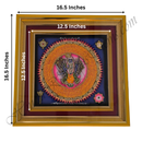 Decorative item with measurements on a white background