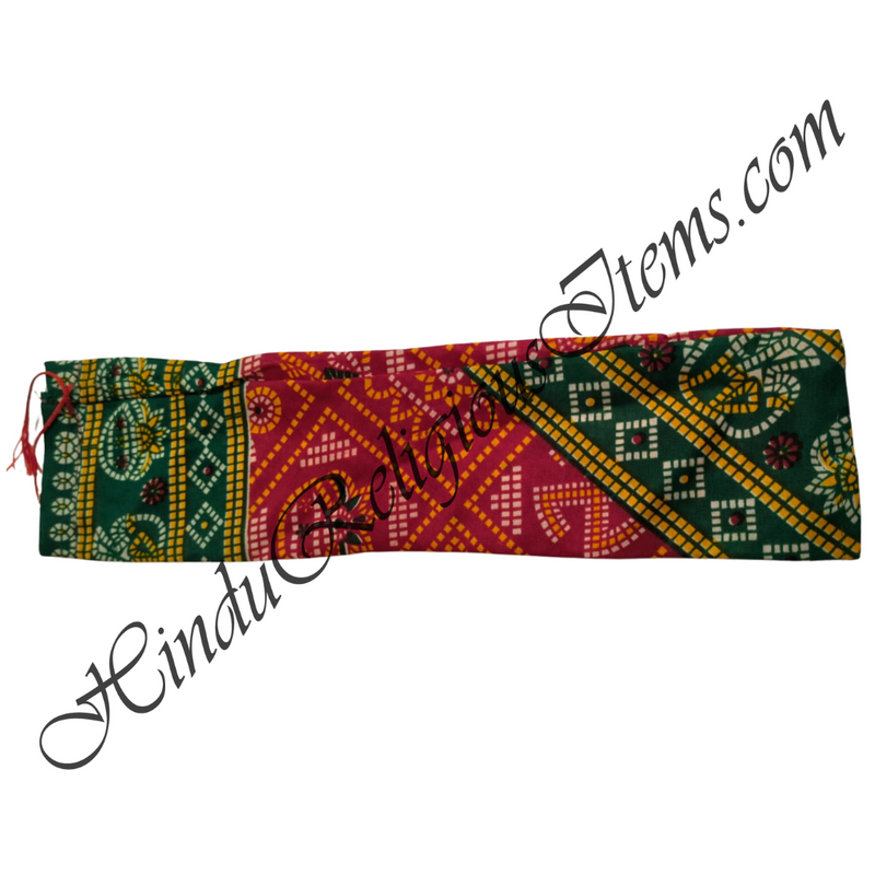 Silk Bandhani Takiya Cover